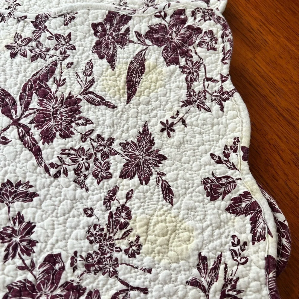 Floral and Striped Quilted Placemats​